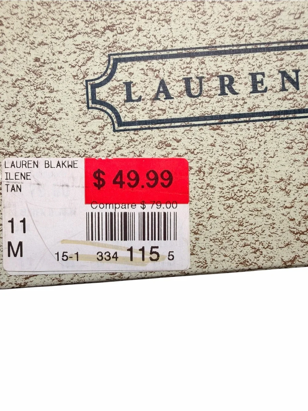 Lauren Blakwell Women’s 11 Tan Ilene Perforated Cork Wedge Slide Sandals Boho